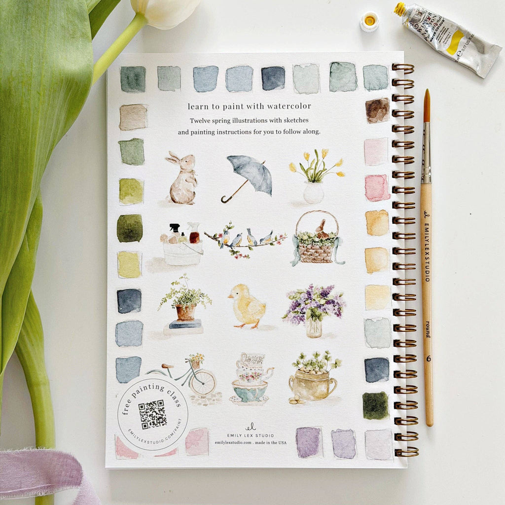 Spring watercolor workbook - Juniper Collective LLC
