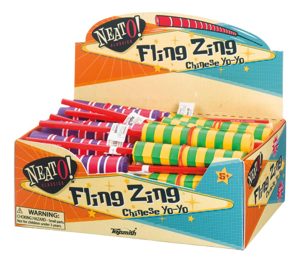 Neato! Fling Zing, Stick Yo-Yo- Retro Classic, vintage toys - Juniper Collective LLC