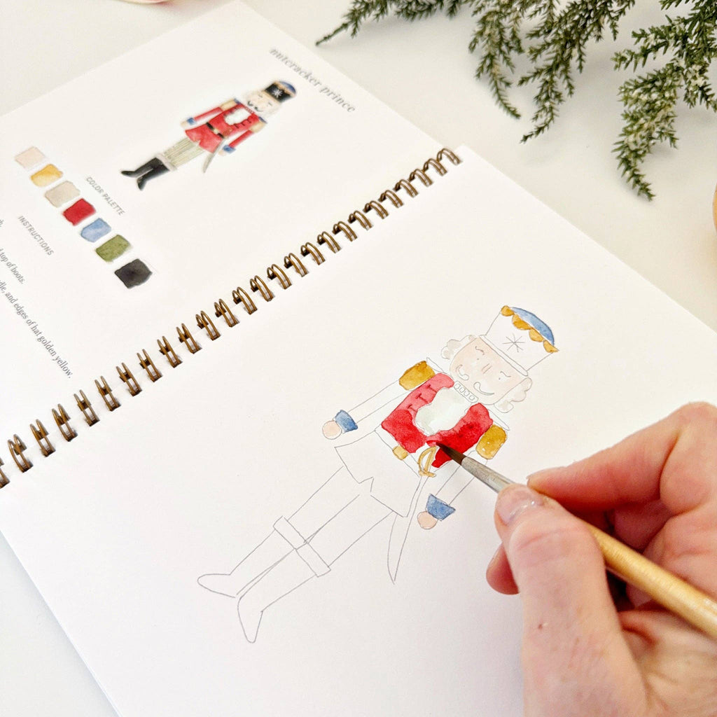 Nutcracker watercolor workbook - Juniper Collective LLC