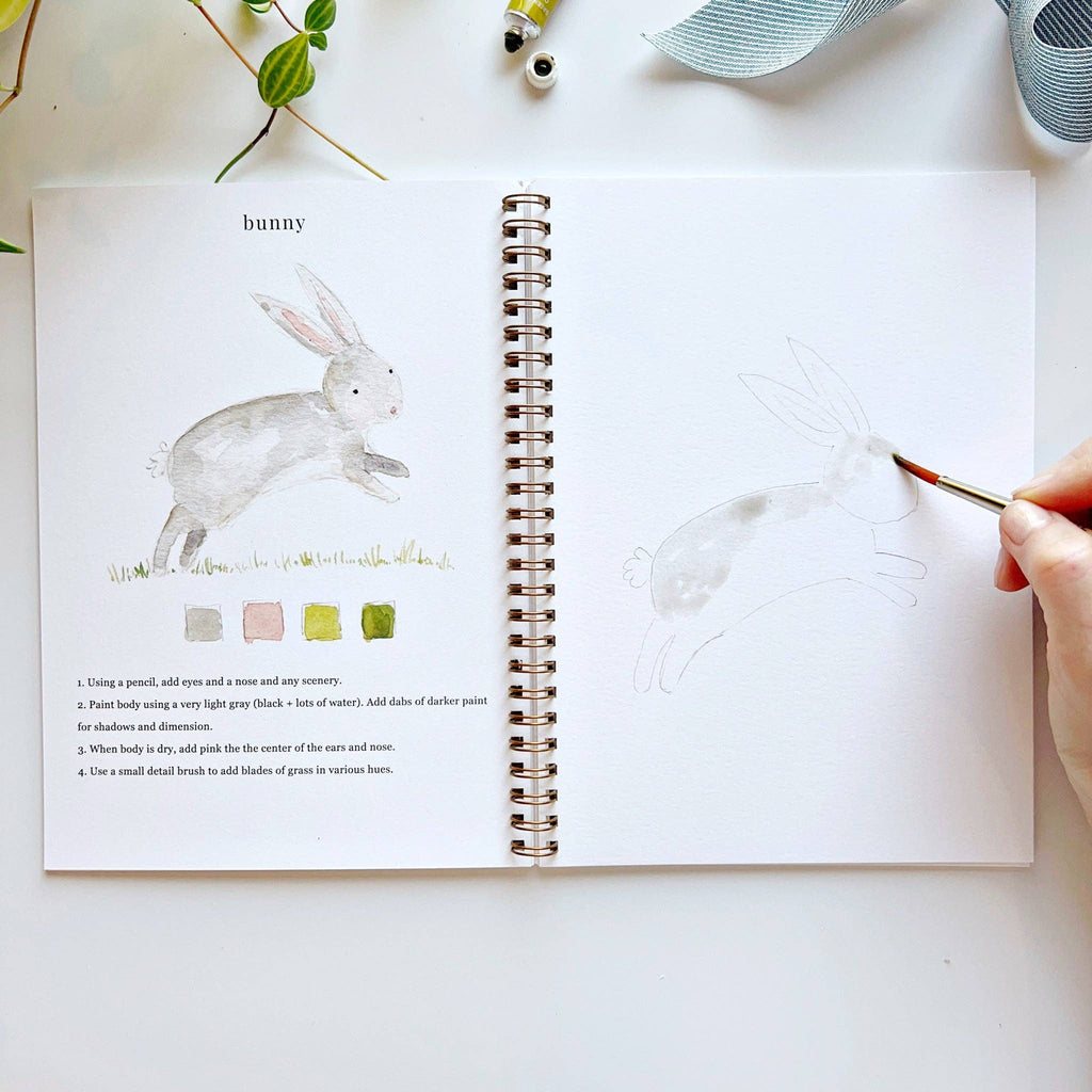 Animals Watercolor Workbook - Juniper Collective LLC