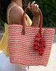 Cancun Small Sisal Basket Bag with Tassel Charm - Juniper Collective LLC