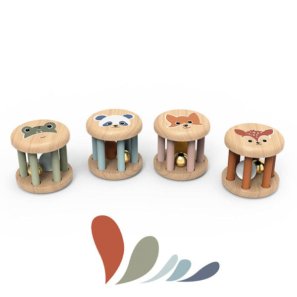 Display of Roller Rattles (12 units) - Juniper Collective LLC