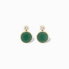 Floating Gem Stud Earrings in Green Aventurine - Juniper Collective LLC