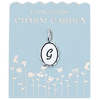 Charm Garden - Silver - Scalloped Initial Charm - G - Juniper Collective LLC