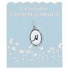 Charm Garden - Silver - Scalloped Initial Charm - H - Juniper Collective LLC