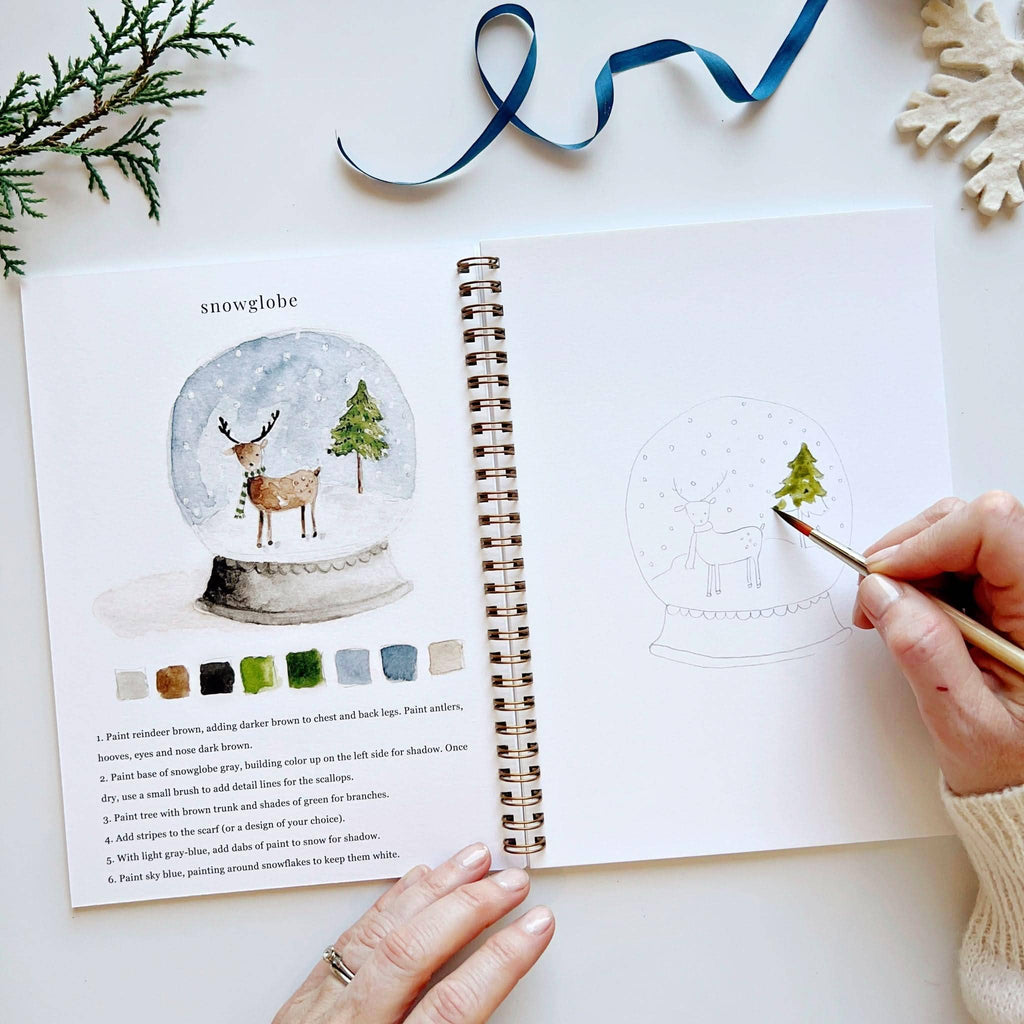 Winter watercolor workbook - Juniper Collective LLC
