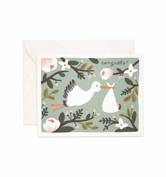 Congrats Stork Card - Juniper Collective LLC