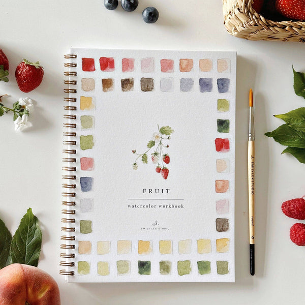 Fruit watercolor workbook - Juniper Collective LLC