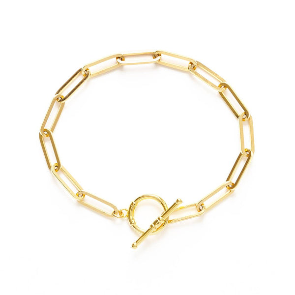 Toggle Clasp Paperclip Roxy Bracelet - Juniper Collective LLC