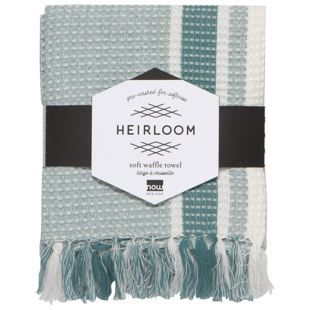 Heirloom Lagoon Soft Waffle Dishtowel - Juniper Collective LLC