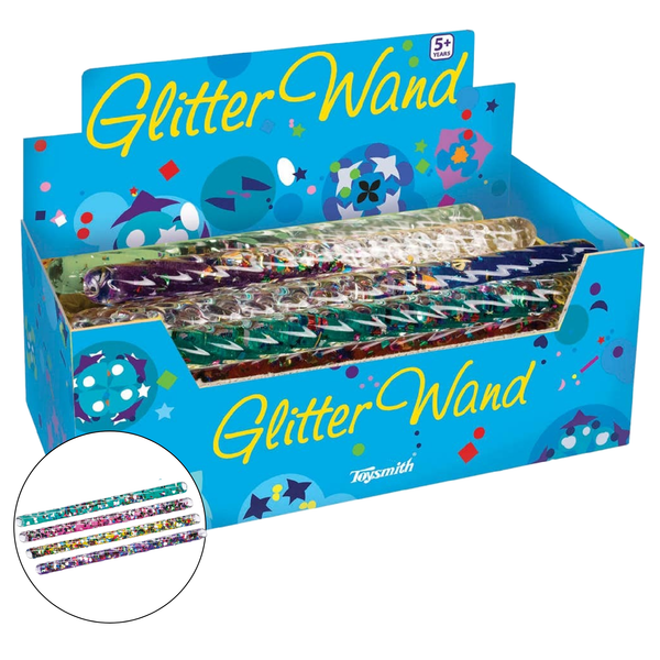 Spiral Glitter Wand, 6.5" - Juniper Collective LLC