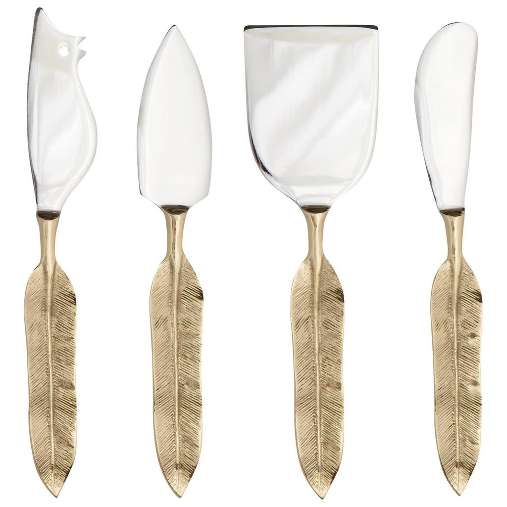Plume Cheese Knives Set of 4 - Juniper Collective LLC