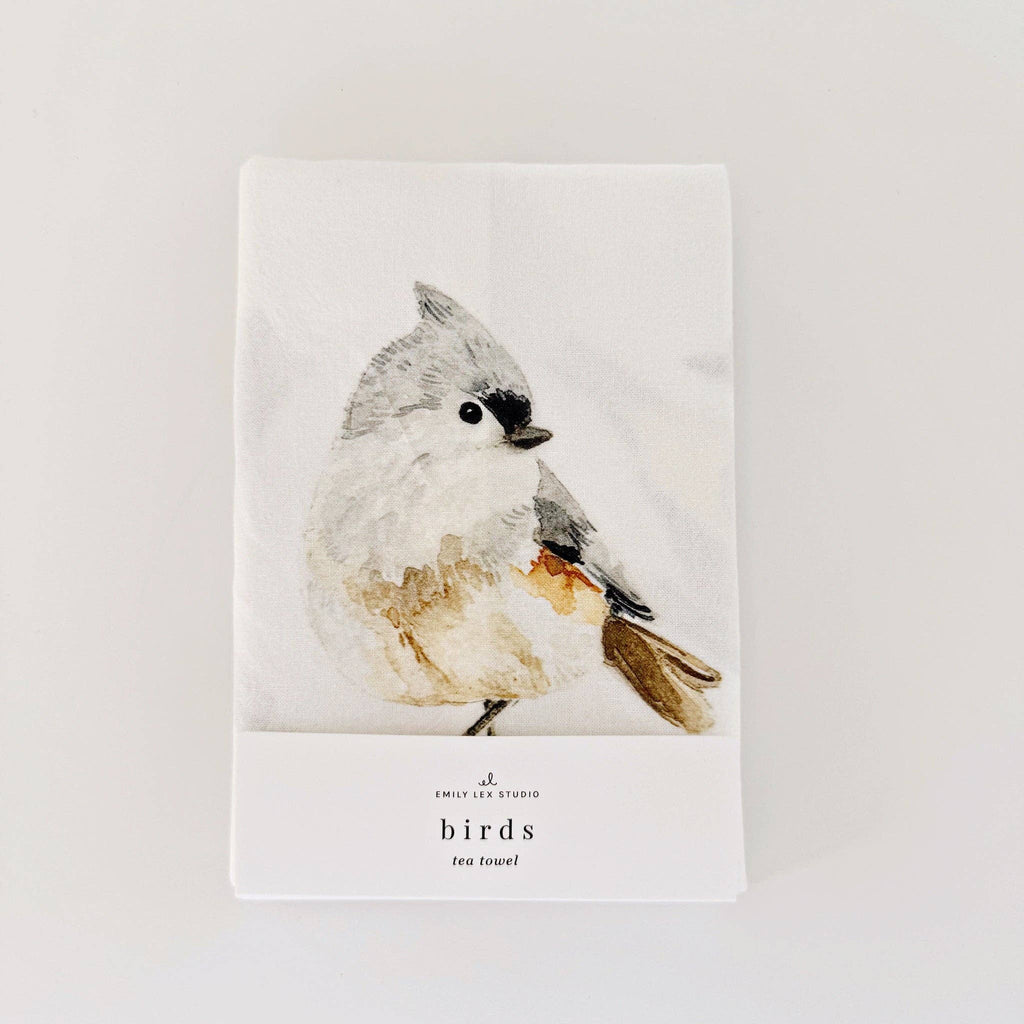 Birds tea towel - Juniper Collective LLC