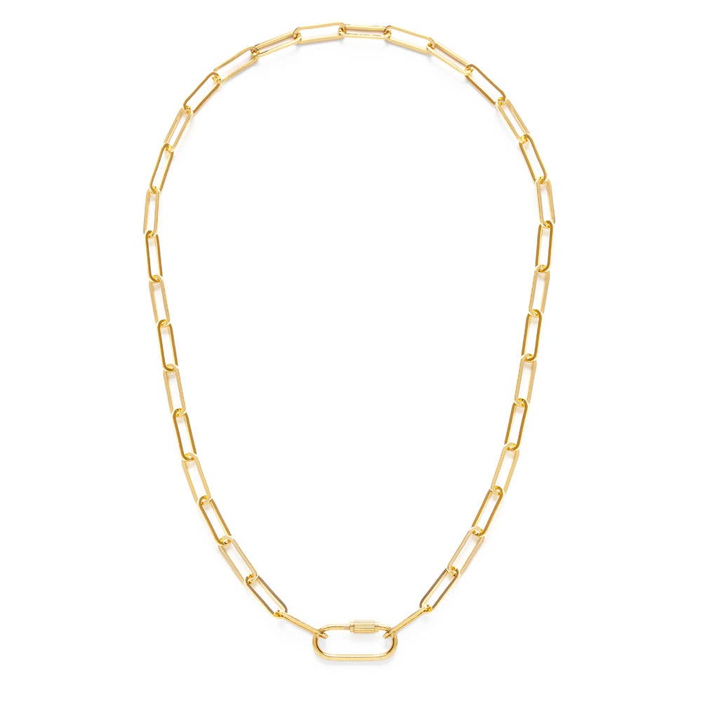 Paperclip Chain with Carabiner Clasp - Juniper Collective LLC