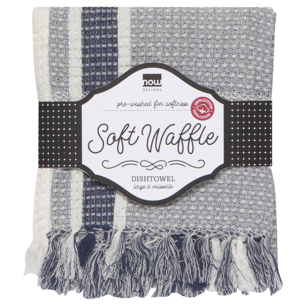 Midnight Blue Soft Waffle Dishtowel - Juniper Collective LLC