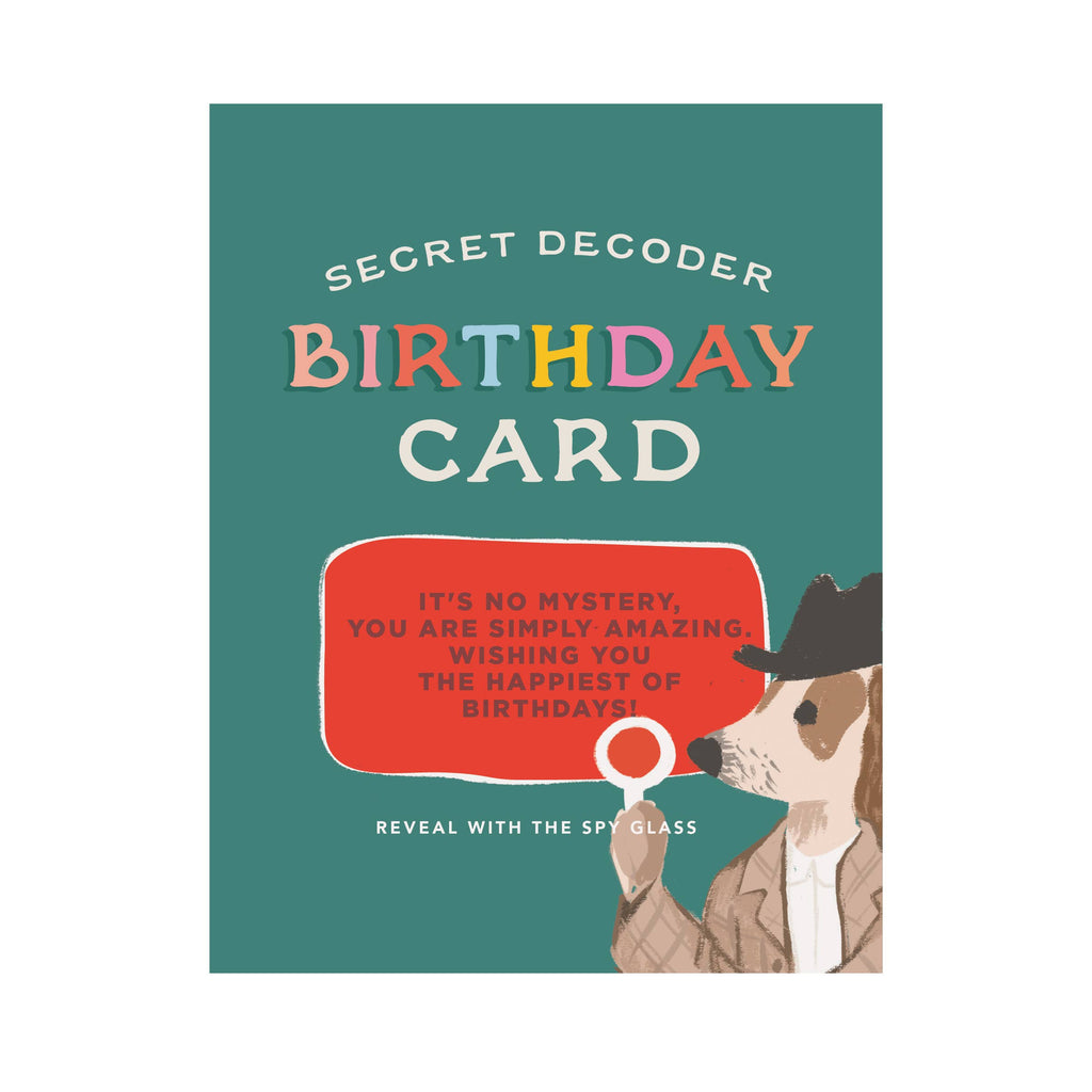 Decoder Card Merch Secret Decoder Birthday Card – Juniper Collective LLC