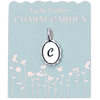 Charm Garden - Silver - Scalloped Initial Charm - C - Juniper Collective LLC