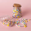 Shine Multicolor Letter Bead Jar with Ceramic Happy Face Charm - Juniper Collective LLC