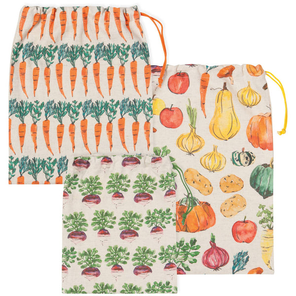 Veggie Stand Produce Bags Set of 3 - Juniper Collective LLC