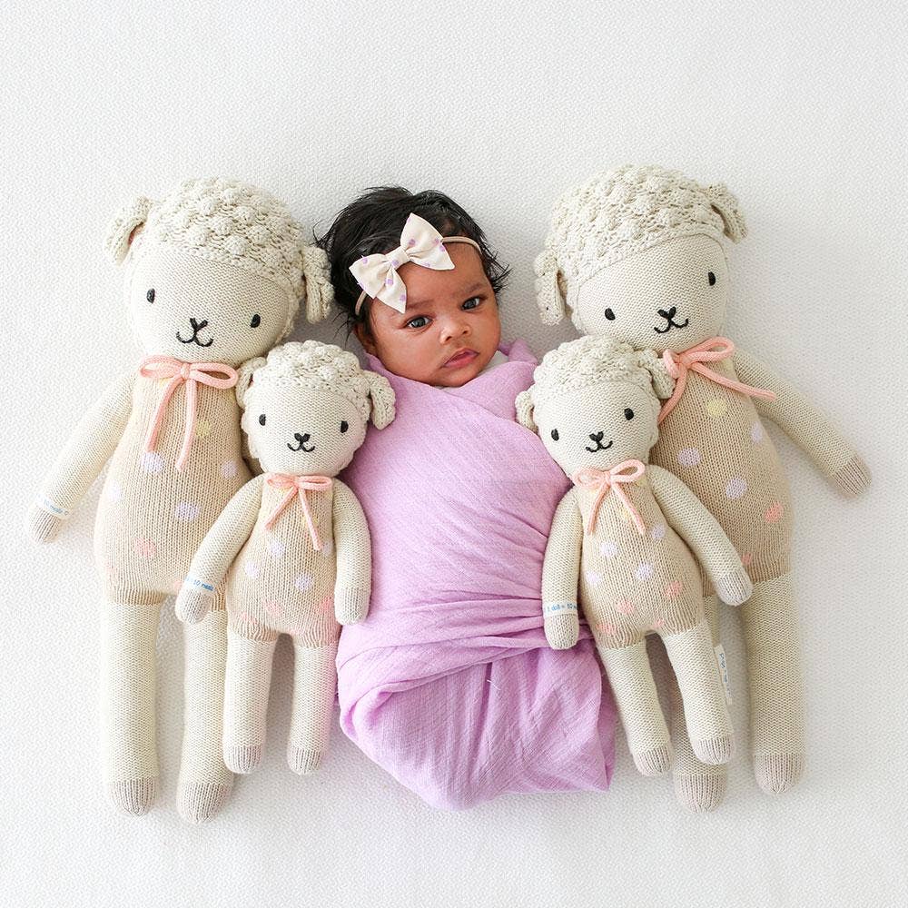 Lucy the lamb (pastel), gives 10 meals - Juniper Collective LLC