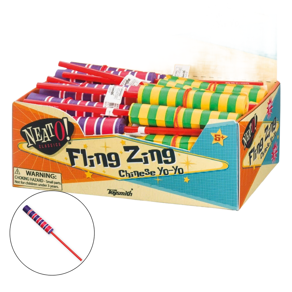 Neato! Fling Zing, Stick Yo-Yo- Retro Classic, vintage toys - Juniper Collective LLC