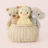 Baby honey bear (ivory floral) - Juniper Collective LLC