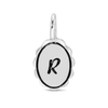 Charm Garden - Silver - Scalloped Initial Charm - R - Juniper Collective LLC