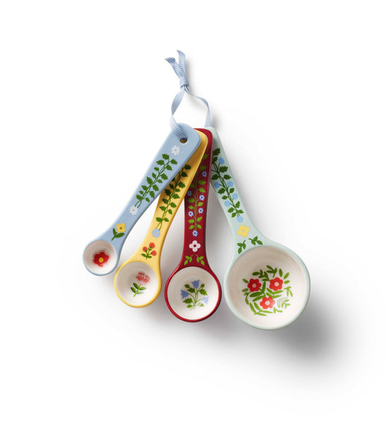 Home Sweet Home Porcelain Measuring Spoons - Juniper Collective LLC