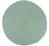 Silky Jute Placemat in Eau-de-Nil, 1 Mat, 14" D - Juniper Collective LLC