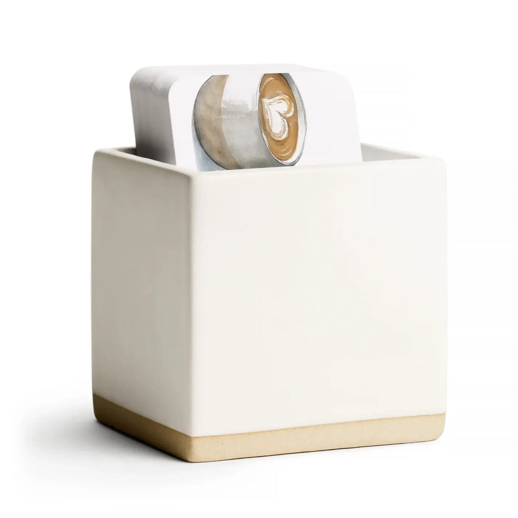Little Notes® Ceramic Holder l White - Juniper Collective LLC