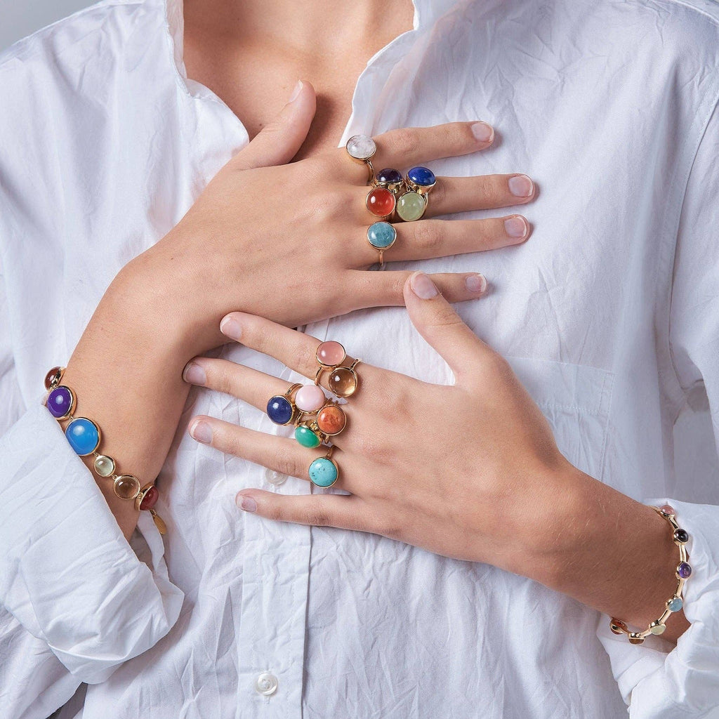 Rainbow Ring in Garnet - Juniper Collective LLC