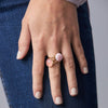 Rainbow Ring in Pink Chalcedony - Juniper Collective LLC