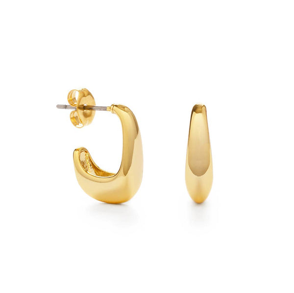 Geometric Hoop Stud Earrings - Juniper Collective LLC