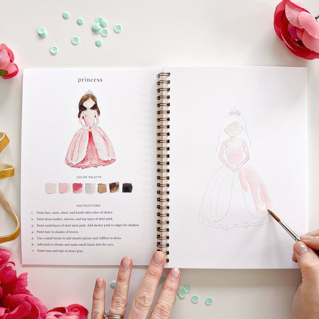 Fairytale watercolor workbook - Juniper Collective LLC