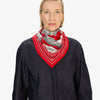 French Square Scarf in Red - Juniper Collective LLC