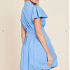 Poplin Zip Bubble Dress - Juniper Collective LLC