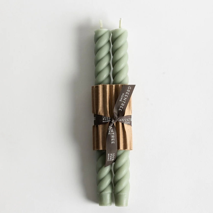 Beeswax Rope Taper Pair - Juniper Collective LLC
