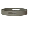 14” Lacquered Tray with Handles in Green - Juniper Collective LLC