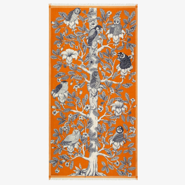 French Scarf Archimede in Orange - Juniper Collective LLC