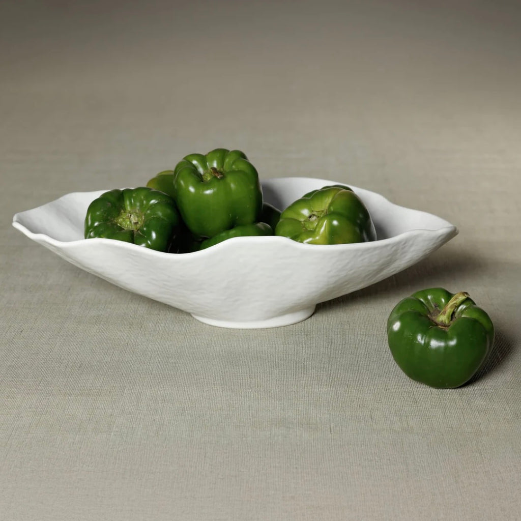 Alfresco Ceramic Wavy Bowl - Juniper Collective LLC