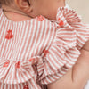 Seersucker Flutter Sleeve Onesie - Juniper Collective LLC
