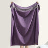 Italian Herringbone Throw in Plum - Juniper Collective LLC