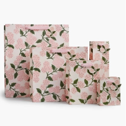 Pink Hydrangea Medium Gift Bag - Juniper Collective LLC