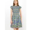 Matera Blue Smocked Flirty Short Dress - Juniper Collective LLC
