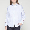 Striped Shirt with Fun Buttons - Juniper Collective LLC