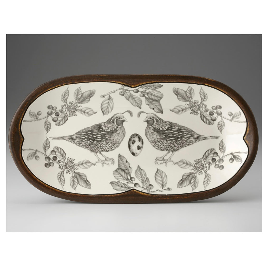 Laura Zindel Rectangular Serving Dish - Quail - Juniper Collective LLC