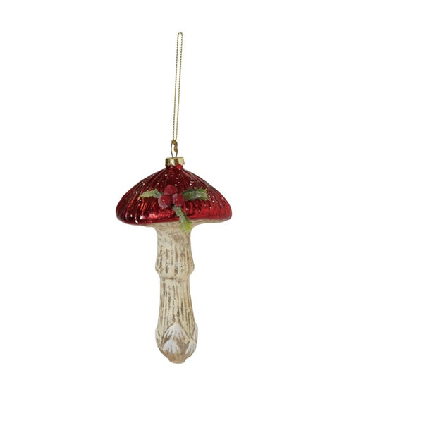 Mercury Glass Mushroom Ornament - Juniper Collective LLC