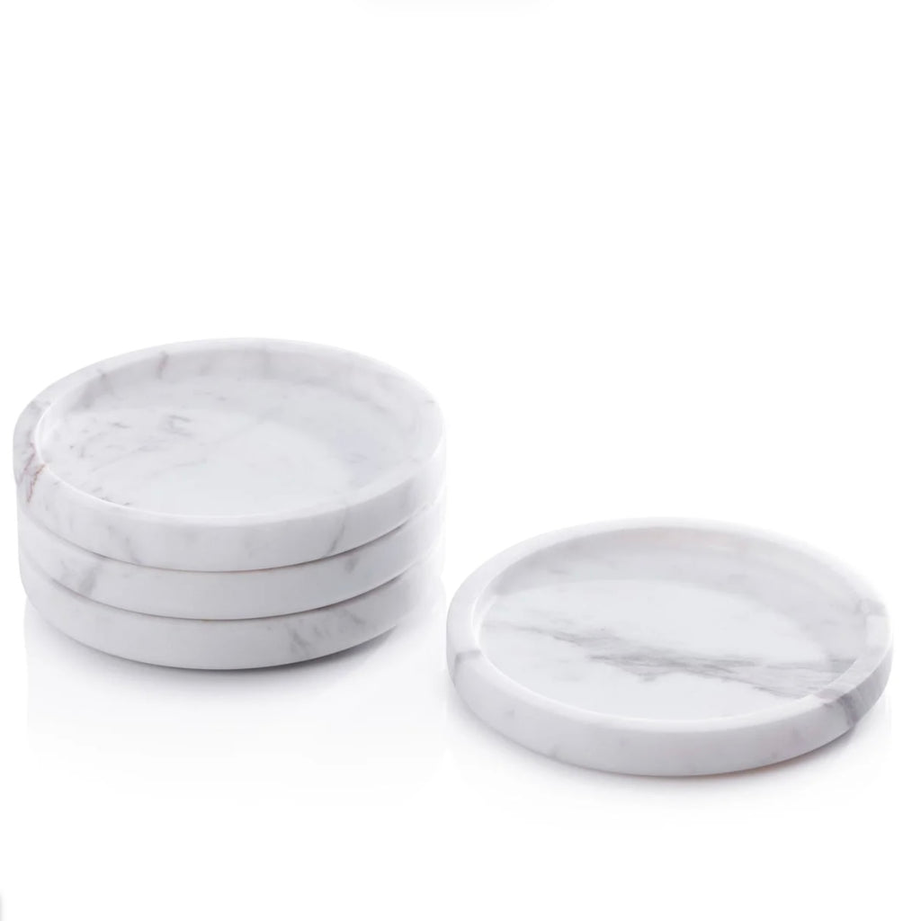 Marble Coaster in Volakas White - Juniper Collective LLC