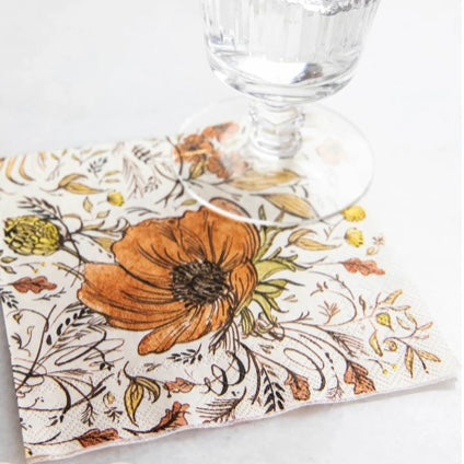Autumn Arrangement Cocktail Napkins - Juniper Collective LLC