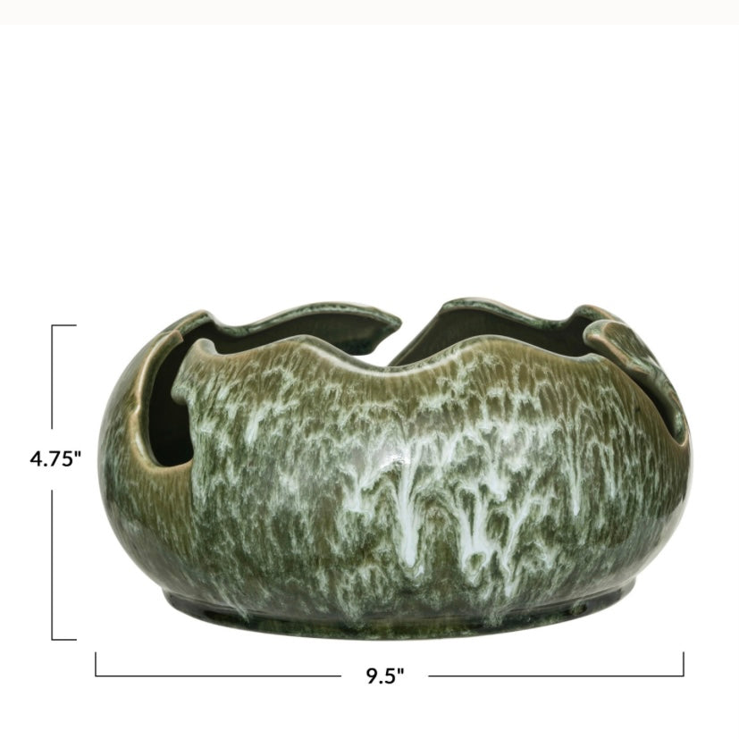 Organic Shaped Stoneware Bowl - Thumbnail 2
